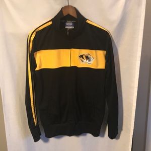 NWOT MIZZOU mens M black/gold athletic jacket